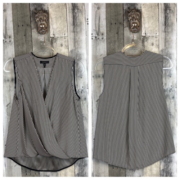 Rag and Bone Victor Silk Blouse in Black White Combo Size XS. - Picture 8 of 12